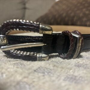 Brighton Women’s Brown Leather Belt with Silver Buckled